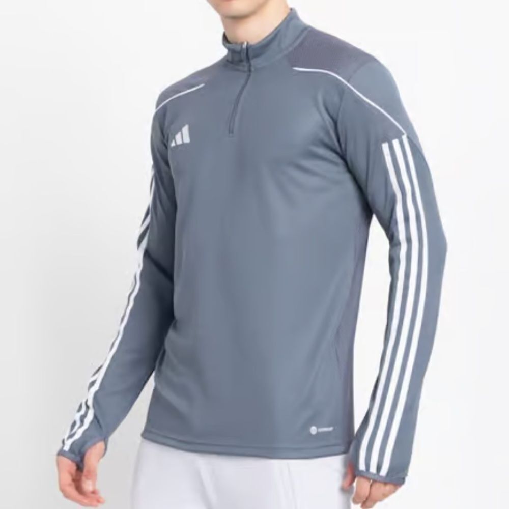 Adidas Men’s Gray Tiro 23 Athletic Training Top 1/4 Zip Size XL NWT
